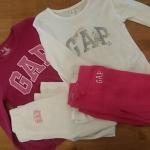 Girls sweats w/ long sleeve shirts